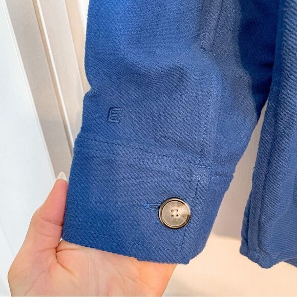 Everlane The Oversized Shirt Jacket Deep Blue M - Picture 8 of 9